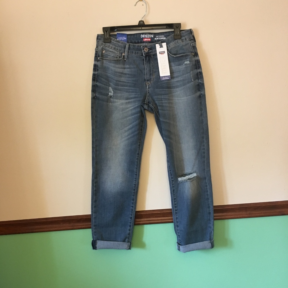 Denizen Levi’s Distressed Stretch cuff jeans - 8 - Picture 4 of 6